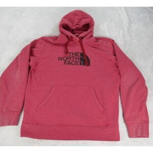 The North Face Hoody‎ Mens Medium Short Light Red Logo Graphic Pockets Hiking